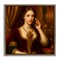 Stupell Industries Rococo Woman with Cell Phone Floating Frame, design by Grotto Studios